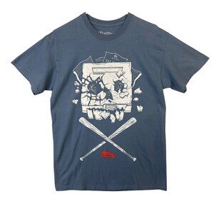 Office Space Men's Size M Blue T-Shirt Red Stapler Printer EUC men's top